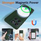 For Motorola Edge 60 Pro Shockproof Silicone Magsafe Phone Case(Dark Green) - 3