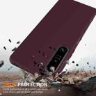 For Sony Xperia 1 IV Shockproof Silicone Magsafe Phone Case(Plum Color) - 2