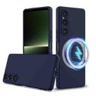 For Sony Xperia 1 V Shockproof Silicone Magsafe Phone Case(Navy Blue) - 1