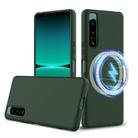 For Sony Xperia 5 IV Shockproof Silicone Magsafe Phone Case(Dark Green) - 1