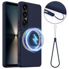 For Sony Xperia 1 VII Shockproof Silicone Magsafe Phone Case(Navy Blue) - 1