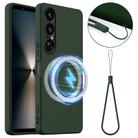 For Sony Xperia 1 VII Shockproof Silicone Magsafe Phone Case(Dark Green) - 1