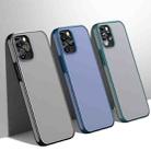For iPhone 12 mini iPAKY Knight Series Shockproof TPU+ Clear PC Case(Blue) - 3