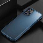 For iPhone 12 Pro Max iPAKY Knight Series Shockproof TPU+ Clear PC Case(Blue) - 1