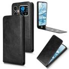 For Cubot A20 Magnetic Vertical Flip Leather Phone Case(Black) - 1