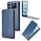 For Cubot A20 Magnetic Vertical Flip Leather Phone Case(Blue) - 1