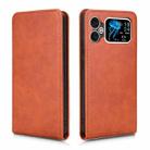 For Cubot A20 Magnetic Vertical Flip Leather Phone Case(Brown) - 2