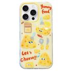 For iPhone 15 Pro Double-sided IMD Cheese Printed TPU Phone Case(Yellow) - 1