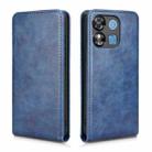 For Oukitel C57S Magnetic Vertical Flip Leather Phone Case(Blue) - 2