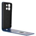 For Oukitel C57S Magnetic Vertical Flip Leather Phone Case(Blue) - 3