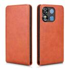 For Oukitel C57S Magnetic Vertical Flip Leather Phone Case(Brown) - 2