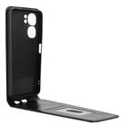 For Oukitel C58 / C58 Pro Magnetic Vertical Flip Leather Phone Case(Black) - 3