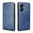 For Oukitel C58 / C58 Pro Magnetic Vertical Flip Leather Phone Case(Blue) - 2