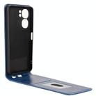 For Oukitel C58 / C58 Pro Magnetic Vertical Flip Leather Phone Case(Blue) - 3