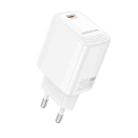 Borofone BN26 Fuente PD20W Type-C Single Port Charger, EU Plug(White) - 1