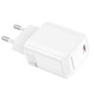 Borofone BN26 Fuente PD20W Type-C Single Port Charger, EU Plug(White) - 2