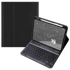 For OPPO Pad 3 / Pad 2 Candy Color Bluetooth Keyboard Leather Case, Square Keys(Black) - 1