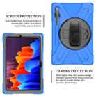 For Samsung Galaxy Tab S8+ / Tab S8 Plus /  Tab S7 FE / Tab S7+ Shockproof Colorful Silicone + PC Protective Case with Holder & Shoulder Strap & Hand Strap(Blue) - 6