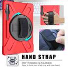 For Samsung Galaxy Tab S8+ / Tab S8 Plus /  Tab S7 FE / Tab S7+ Shockproof Colorful Silicone + PC Protective Case with Holder & Shoulder Strap & Hand Strap(Red) - 8