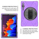 For Samsung Galaxy Tab S8+ / Tab S8 Plus /  Tab S7 FE / Tab S7+ Shockproof Colorful Silicone + PC Protective Case with Holder & Shoulder Strap & Hand Strap(Purple) - 6