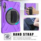 For Samsung Galaxy Tab S8+ / Tab S8 Plus /  Tab S7 FE / Tab S7+ Shockproof Colorful Silicone + PC Protective Case with Holder & Shoulder Strap & Hand Strap(Purple) - 8