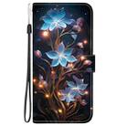 For iPhone 15 Crystal Texture Colored Drawing Leather Phone Case(Little Lantern Flower) - 2