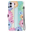 For iPhone 11 Crystal Texture Colored Drawing Leather Phone Case(Sunflowers) - 3