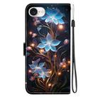 For iPhone SE 2024 Crystal Texture Colored Drawing Leather Phone Case(Little Lantern Flower) - 3