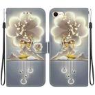 For iPhone 7 / 8 / SE 2022 Crystal Texture Colored Drawing Leather Phone Case(Sika Deer) - 1