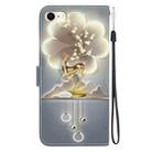 For iPhone 7 / 8 / SE 2022 Crystal Texture Colored Drawing Leather Phone Case(Sika Deer) - 3