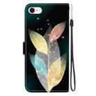 For iPhone 7 / 8 / SE 2022 Crystal Texture Colored Drawing Leather Phone Case(Colored Leaves) - 3