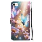 For iPhone 7 / 8 / SE 2022 Crystal Texture Colored Drawing Leather Phone Case(Butterfly Love Flower) - 3
