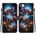 For iPhone 7 / 8 / SE 2022 Crystal Texture Colored Drawing Leather Phone Case(Little Lantern Flower) - 1