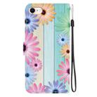 For iPhone 7 / 8 / SE 2022 Crystal Texture Colored Drawing Leather Phone Case(Sunflowers) - 3