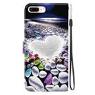 For iPhone 7 Plus / 8 Plus Crystal Texture Colored Drawing Leather Phone Case(Heart Shaped) - 3