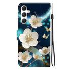 For Samsung Galaxy S24 5G Crystal Texture Colored Drawing Leather Phone Case(Magnolia) - 3