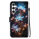 For Samsung Galaxy S24+ 5G Crystal Texture Colored Drawing Leather Phone Case(Little Lantern Flower) - 3
