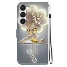 For Samsung Galaxy S23 5G Crystal Texture Colored Drawing Leather Phone Case(Sika Deer) - 3