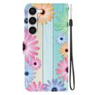 For Samsung Galaxy S23 5G Crystal Texture Colored Drawing Leather Phone Case(Sunflowers) - 3