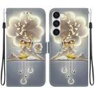 For Samsung Galaxy S23+ 5G Crystal Texture Colored Drawing Leather Phone Case(Sika Deer) - 1