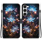 For Samsung Galaxy S23+ 5G Crystal Texture Colored Drawing Leather Phone Case(Little Lantern Flower) - 1