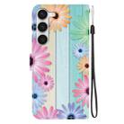 For Samsung Galaxy S23+ 5G Crystal Texture Colored Drawing Leather Phone Case(Sunflowers) - 3