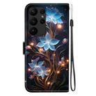 For Samsung Galaxy S23 Ultra 5G Crystal Texture Colored Drawing Leather Phone Case(Little Lantern Flower) - 3