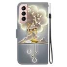 For Samsung Galaxy S22 5G Crystal Texture Colored Drawing Leather Phone Case(Sika Deer) - 3