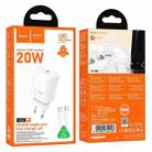 hoco N60 PD20W Type-C Charger Set with 1m Type-C to Type-C Cable, Specification:EU Plug(White) - 3