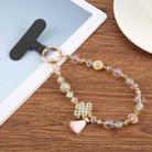 True Lover Knot Bead Chain Anti-Lost Phone Short Lanyard(Pink) - 1