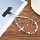 Tassels Diamond Chain Phone Anti-lost Short Lanyard(Silver) - 1