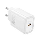 hoco N60 PD20W Type-C Single Port Charger, Specification:EU Plug(White) - 1