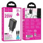 hoco N61 PD20W+QC3.0 Charger Set with 1m Type-C to Type-C Cable, Specification:EU Plug(Black) - 3