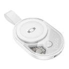 hoco CW60 Whale Portable Mini Smart Watch Wireless Charger for Apple Watch(White) - 2